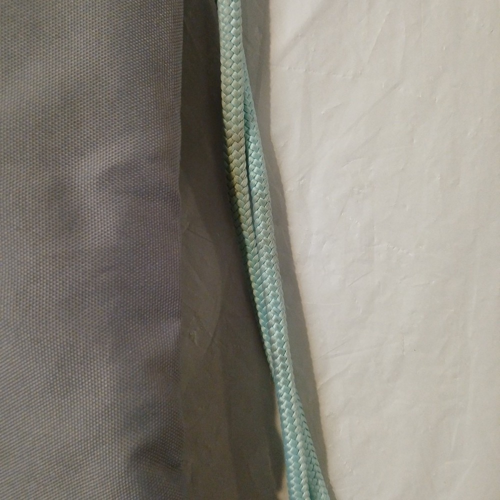 Adidas Drawstring Backpack Gray And Teal - Picture 4 of 5